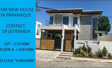 25M New House in Paranaque-BFH