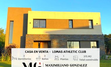 Casa en alquiler anual - Lomas Athletic Club - Barrio cerrado - La Unión
