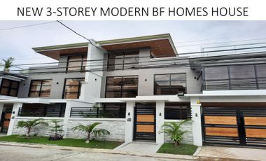 Majestic New 3 Storey Modern House in BF Homes