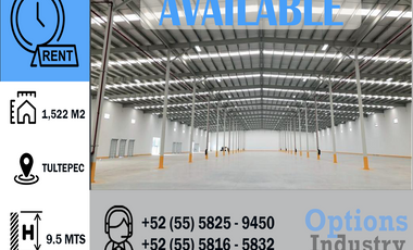 Excellent industrial warehouse for rent in Tultepec
