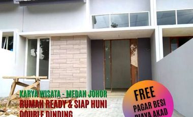 Rumah Ready - Free Biaya Akad - Karya Wisata Medan Johor