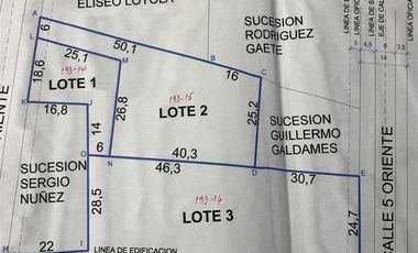 Sitio en Venta en unimarc mirador
