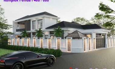 RUMAH MEWAH DI JUAL DENGAN FREE DESAIN REQUES DI JL KOMP PEMDA