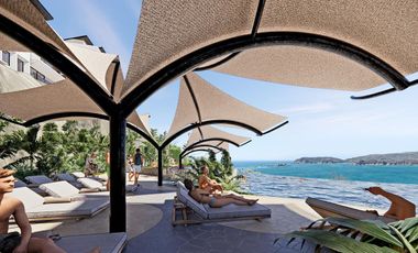Condominio frente al mar, club de playa, spa y mas, pre-venta El Tejon Huatulco