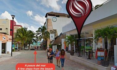 Hotel-hostal en venta en Playa del Carmen,con dos locales comerciales a media cu