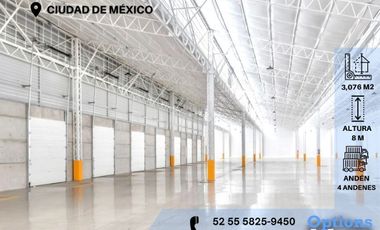 Incredible industrial warehouse for rent in Mexico City