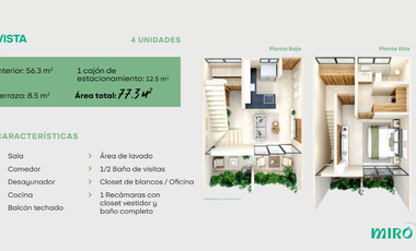 Departamento en venta Mérida Yucatán, Miró Temozón Norte