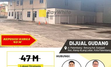 Dijual Cepat Gudang di Kota Palembang