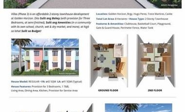 Townhouse for Sale - Thru Pag Ibig Financing ! 5K to Reserve
