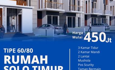 RUMAH DIJUAL DI KARANGANYAR DEKAT PINTU TOL KARANGANYAR