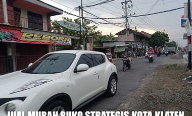 RUMAH RUKO DIJUAL LOKASI STRATEGIS DI JALAN RAYA DI KLATEN TENGAH