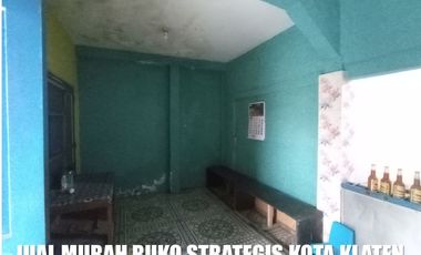RUMAH RUKO DIJUAL LOKASI STRATEGIS DI JALAN RAYA DI KLATEN TENGAH