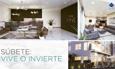 Departamento Torre AGAVE Andares Puerta de Hierro Zapopan en Planta Baja