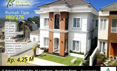 Rumah Villa Sejuk Asri Exclusive di Lembang 3 lantai LUX !!! 10 menit ke Farmhouse harga 4M-an. Nego