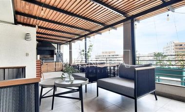 Duplex 3 dormitorios quincho privado + 2 esta, en Las Condes