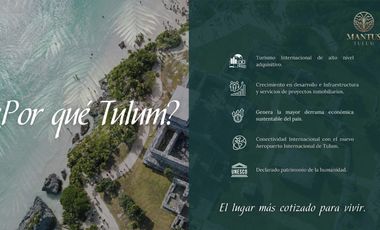 Terreno en venta en Tulum