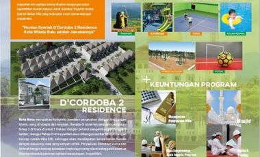 Perumahan Cordoba Hunian Syariah Full Furniture dan bayar separu harga