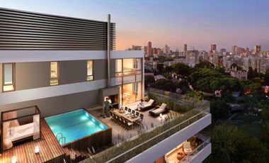 Penthouse de 4 ambientes con green-roof y piscina en venta en Concepción Palermo