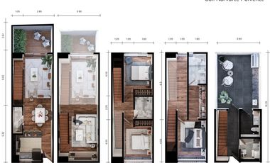 Preventa de Townhouse en Narvate, Heriberto Frías 854. T 1