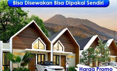 Villa Sejuk Asri dan Nyaman di Puncak View Gunung Gede Pangrango dan Cianjur City Light Harga Cuma 300 juta-an.