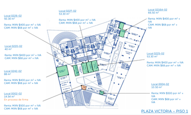 LOCAL COMERCIAL EN RENTA EN INTERLOMAS, PLAZA VICTORIA