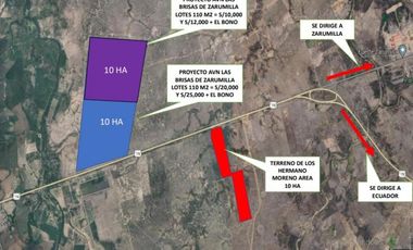 Terrenos Agricolas Venta Sector Quebrada Grande - TUMBES