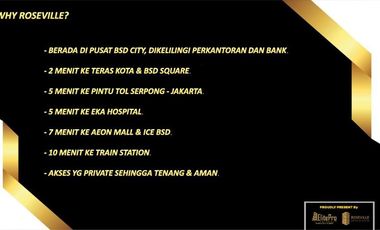 Business District Roseville siap Huni mewah murah di bsd city