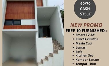 jual rumah murah mewah konsep villa di pusat kota cimahi cipageran