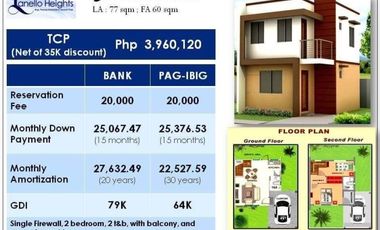 HOUSE AND LOT FOR SALE AT LANELLO HEIGHTS