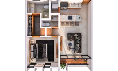 Departamento en venta Mérida Yucatán, Privada Mathea Temozón