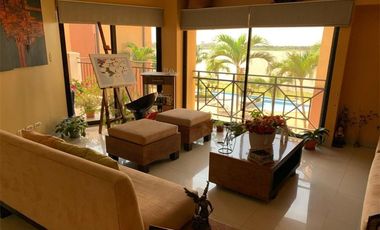departamento de venta con vista al rio Samborondón