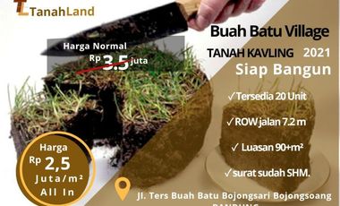 Tanah kavling murah siap bangun bandung