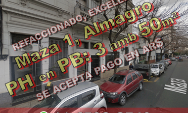 PH en Venta en Almagro 3 ambientes 50 m2 con patio semicubierto – Maza 1 – Se acepta pago en AR$