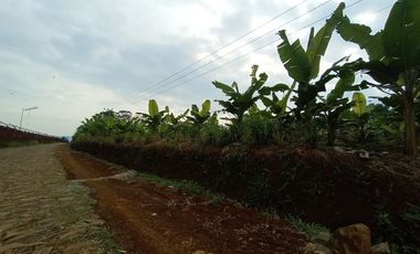Jual tanah kebun pisang pinggir jalan desa dekat wisata taman batu Bojong Purwakarta Jawa Barat