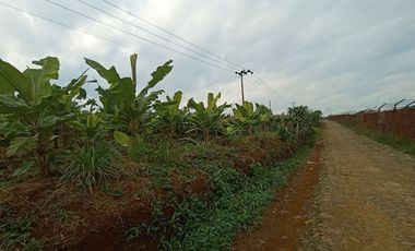 Jual tanah kebun pisang pinggir jalan desa dekat wisata taman batu Bojong Purwakarta Jawa Barat