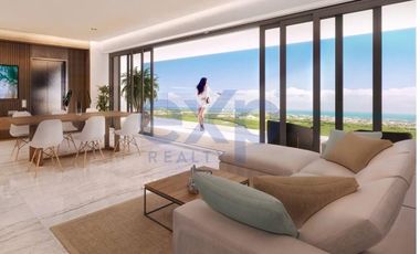 Se vende departamento en piso 3 condominio ecolgico con vista al mar y campo de golf en la zona de lujo de Puerto Cancn.