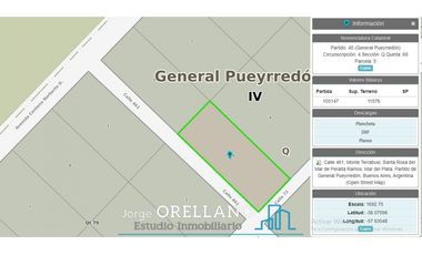 VENTA TERRENO DE 11.576m2 CAMINO VIEJO A MIRAMAR ZONA MONTE TERRABUSI