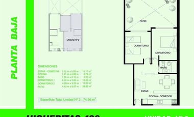 Venta Departamento de 2 amb con Balcon terraza