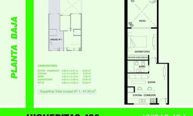 Venta Departamento de 2 amb con Balcon terraza