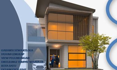 Rumah Villa Dijual Di Batu Malang Tipe 67 Pusat Kota Batu