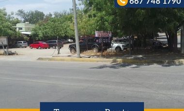 RENTA TERRENO / 3 RÍOS, FRENTE AL SALÓN 53 / CULIACÁN