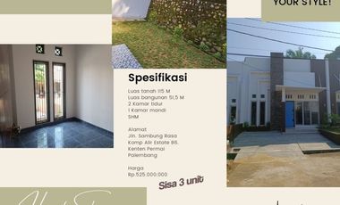 Dijual Rumah Murah Modern Minimalis di Tengah Kota Palembang
