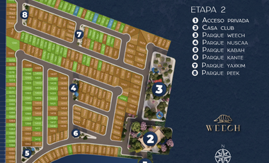 Terrenos en venta en comunidad residencial Wayuum en Chicxulub, Yucatán.