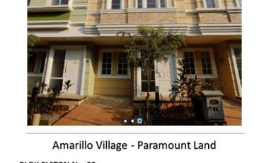 Cluster Amarillo Village Desain Bagus Ready Stock @Paramount Land Tangerang