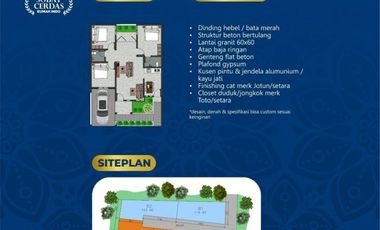 Rumah Megah Cantik Dijual Di Berbah Sleman Murah Type 65/96 Siap KPR