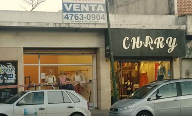 BOULOGNE SUR MER - VENTA DOS LOCALES CON UN DTO. FONDO En LOTE PROPIO - sobre Av. Rolón