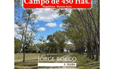 Campo en venta en Magdalena. 450 Has mixto
