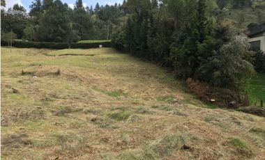 Venta Lote Envigado   2.063 mts, unidad cerrada vía las Palmas,