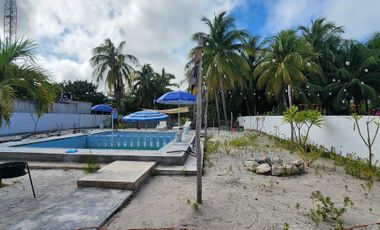 Renta Casa de Playa amueblada 3 Recamaras y piscina San crisanto
