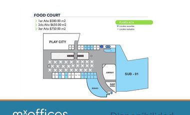 Local en renta de 38.50 m2 Area de comidas Monterrey Gonzalitos